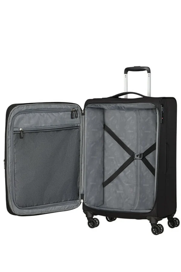 American Tourister Aerospin Nelipyöräinen matkalaukku M Black Clearance