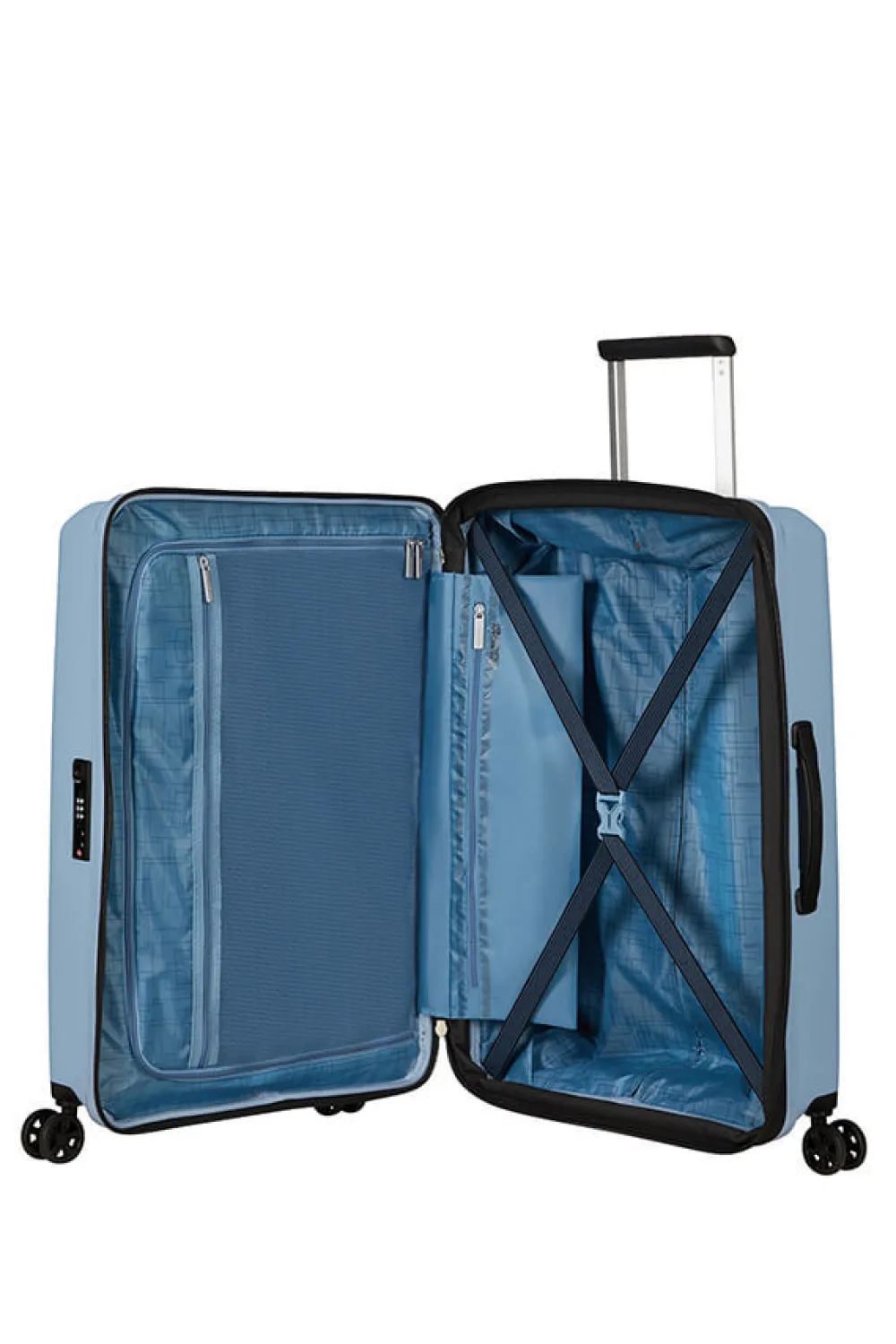 aerostep_keskikokoinen_ma_0-4.webp American Tourister AeroStep Keskikokoinen matkalaukku Soho Grey Discount