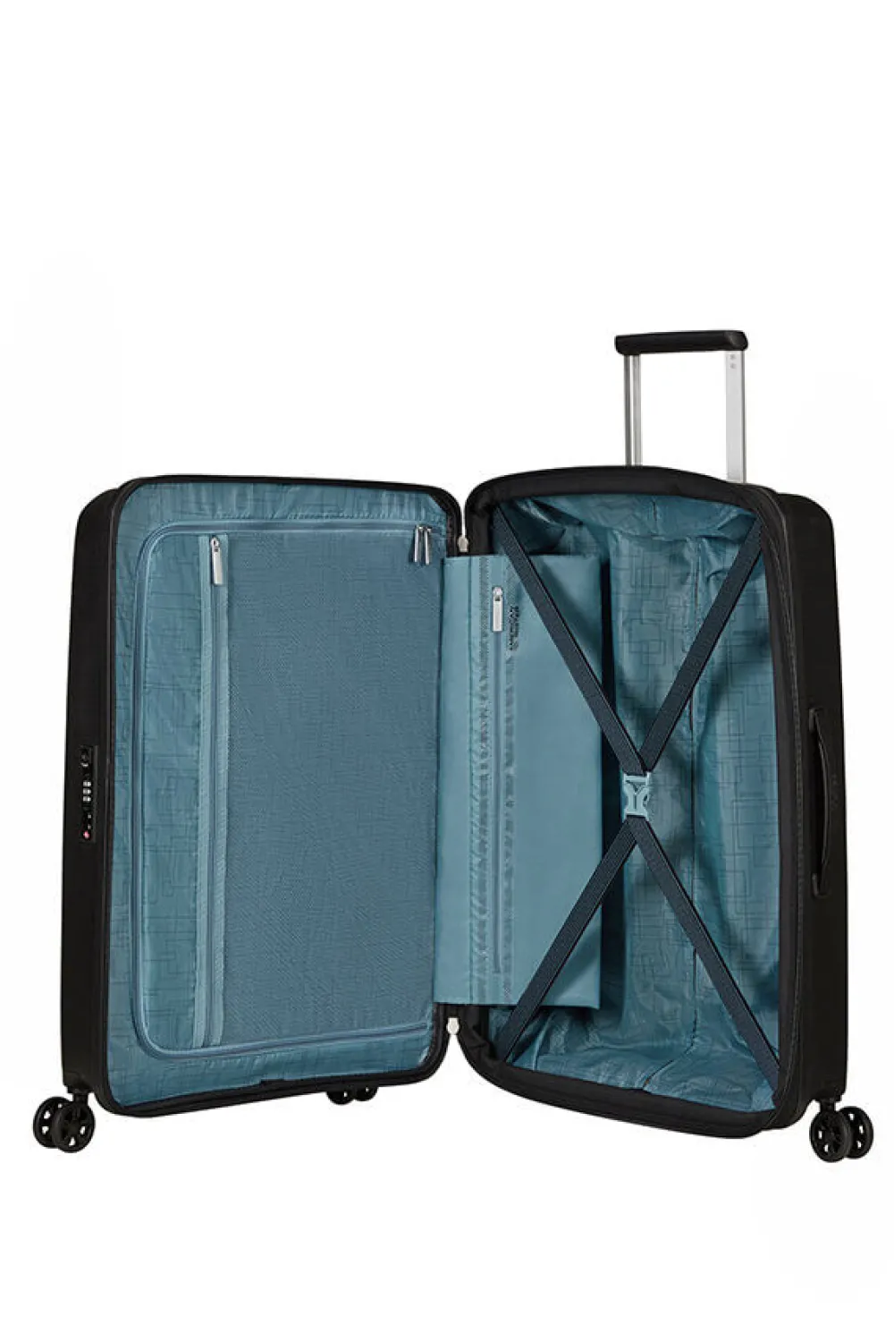 aerostep_keskikokoinen_ma_0.webp American Tourister AeroStep Keskikokoinen matkalaukku Black Discount