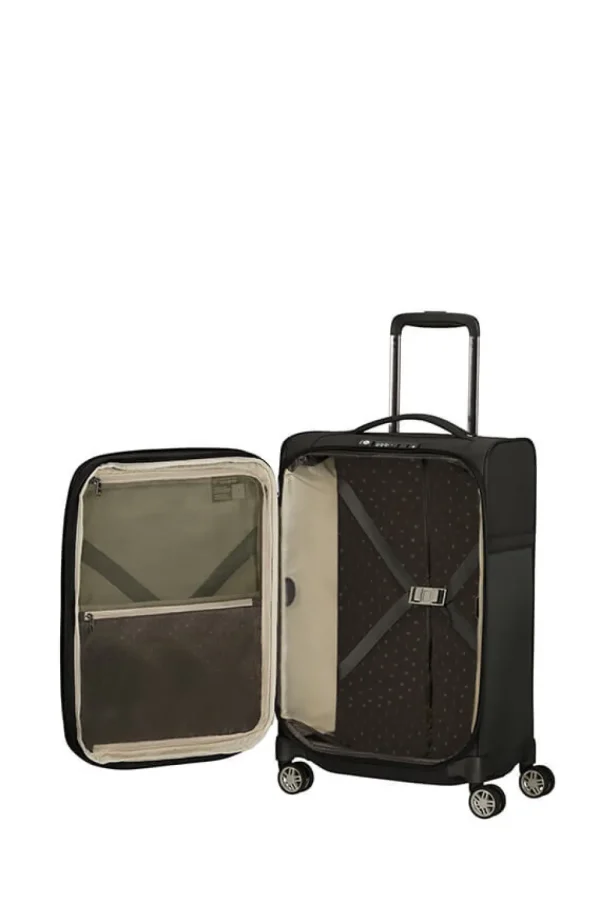 Samsonite Airea Nelipyöräinen laajennettava matkalaukku 55cm Black Sale