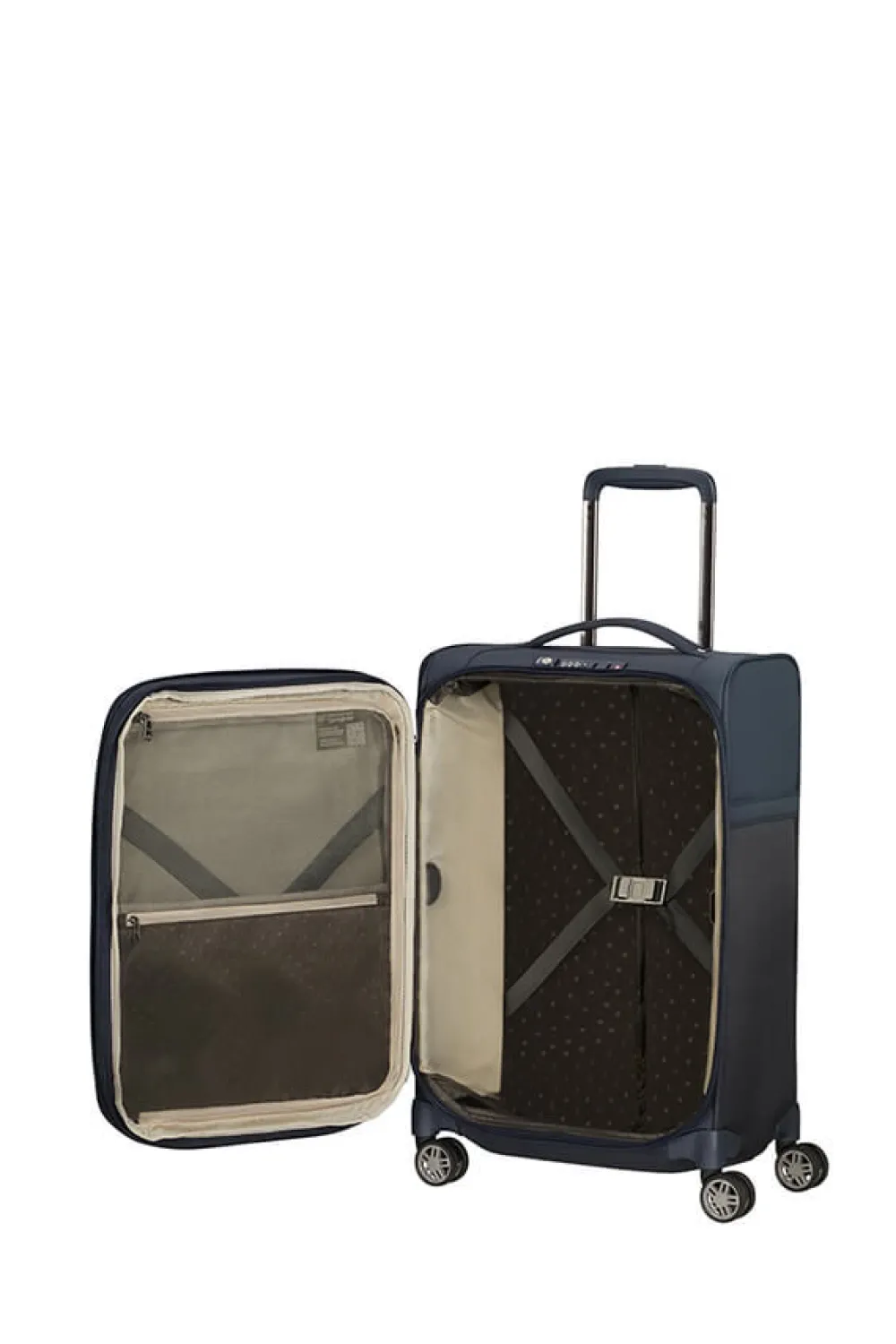 airea_nelipyrinen_laajenn_0.webp Samsonite Airea Nelipyöräinen laajennettava matkalaukku 55cm Dark Blue Sale