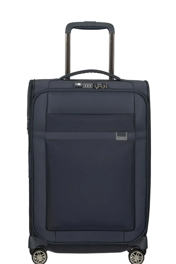 Samsonite Airea Nelipyöräinen laajennettava matkalaukku 55cm Dark Blue Sale