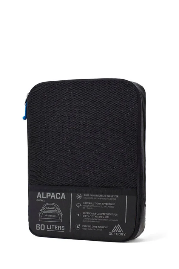 Gregory Alpaca Duffle bag Obsidian Black Clearance