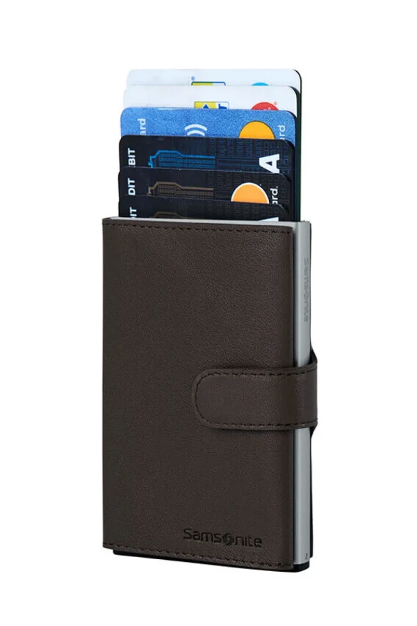 Samsonite Alu Fit Lompakko Dark Brown Best