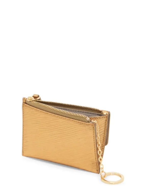 TUMI Belden Flap Card Case Gold Online
