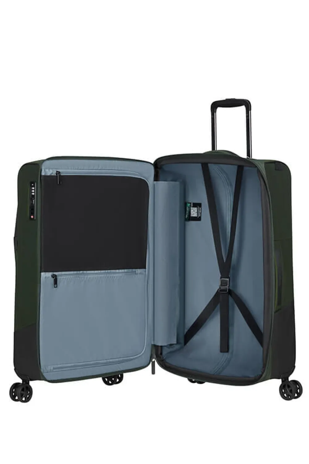 bizgo_trvl_nelipyrinen_ma_0-6.webp Samsonite Biz2go Trvl Nelipyöräinen matkalaukku 66 cm Earth Green Outlet