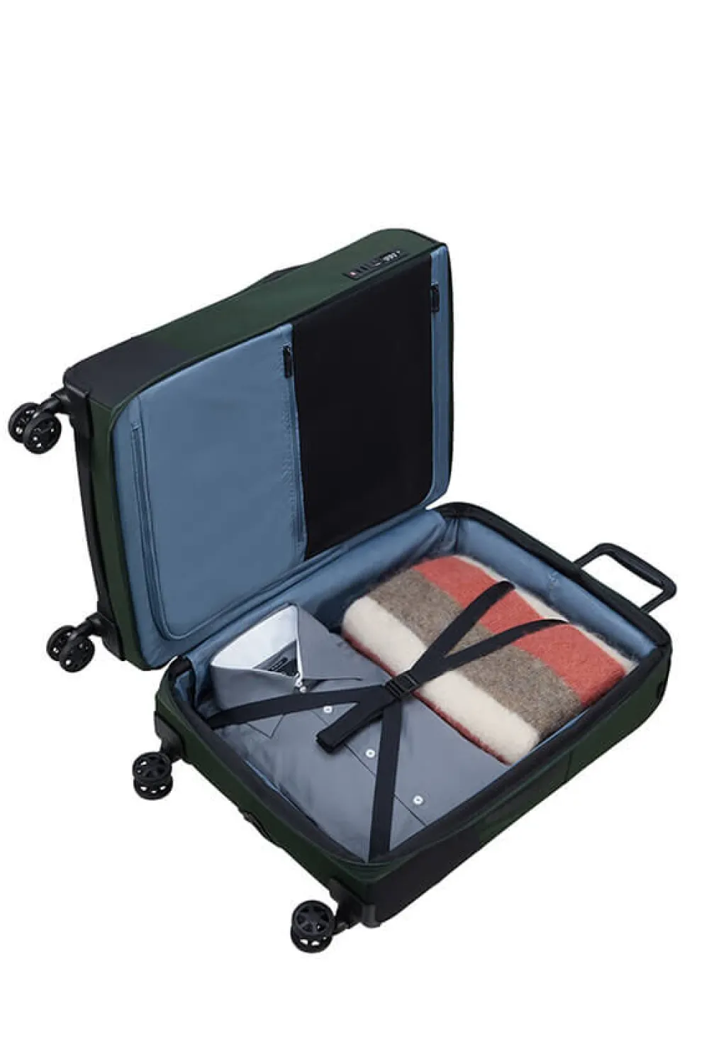 bizgo_trvl_nelipyrinen_ma_1-10.webp Samsonite Biz2go Trvl Nelipyöräinen matkalaukku 77cm Earth Green New