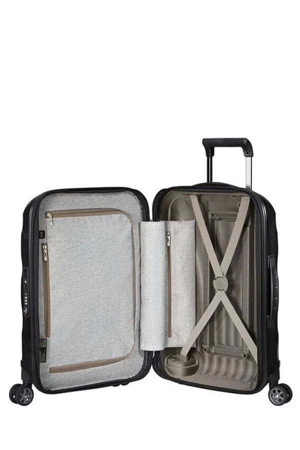 Samsonite C-Lite Nelipyöräinen laajennettava matkalaukku 55cm Black Best