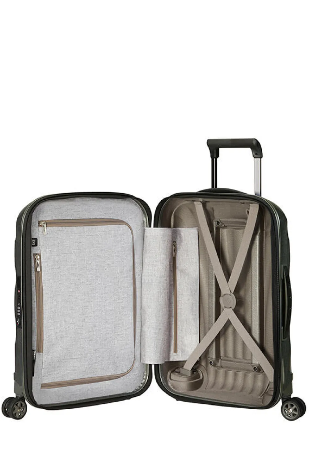 clite_nelipyrinen_laajenn_0-4.webp Samsonite C-Lite Nelipyöräinen laajennettava matkalaukku 55cm Metallic Green Sale