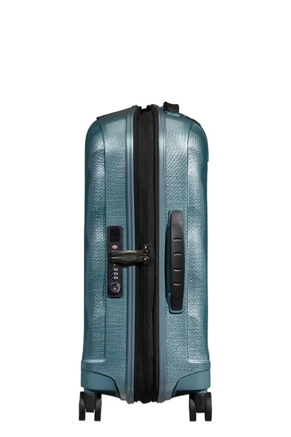 Samsonite C-Lite Nelipyöräinen laajennettava matkalaukku 55cm Ice Blue New