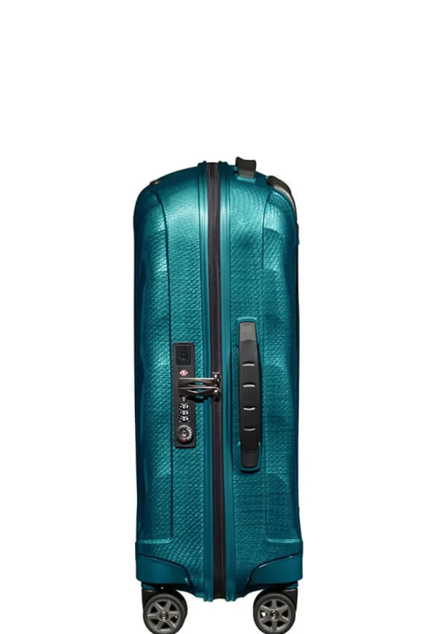 Samsonite C-Lite Nelipyöräinen laajennettava matkalaukku 55cm Petrol Blue Hot