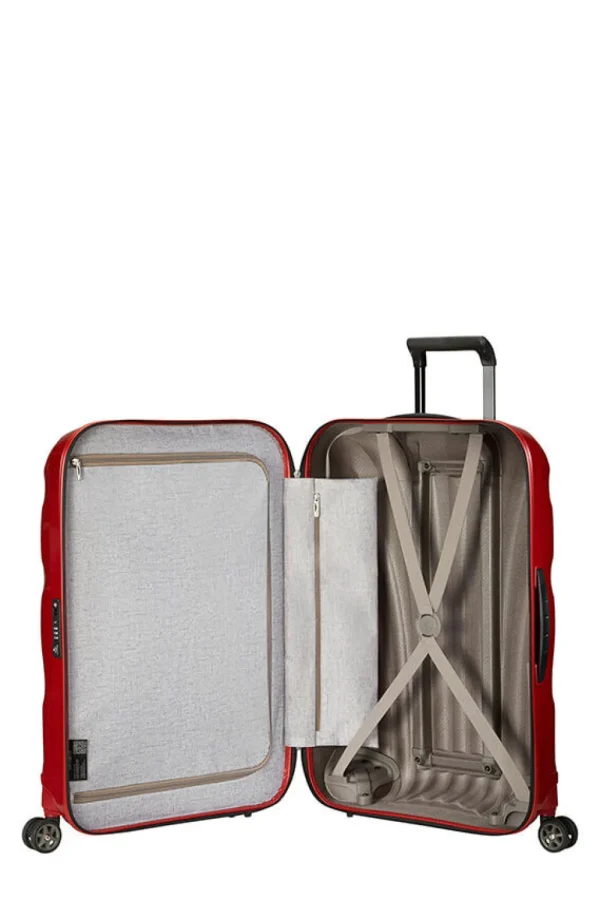 Samsonite C-Lite Nelipyöräinen matkalaukku 81cm Chili red Hot