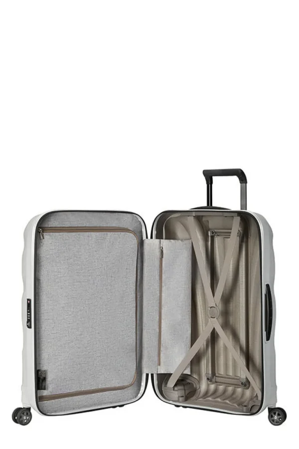 Samsonite C-Lite Nelipyöräinen matkalaukku 81cm Off white Discount