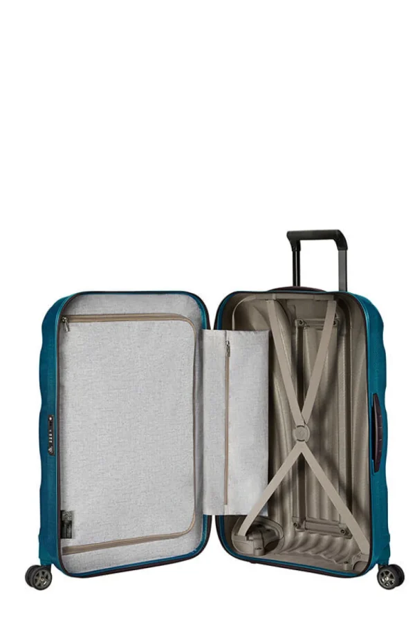 Samsonite C-Lite Nelipyöräinen matkalaukku 69cm Petrol Blue New