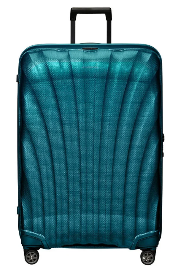 Samsonite C-Lite Nelipyöräinen matkalaukku 81cm Petrol Blue New