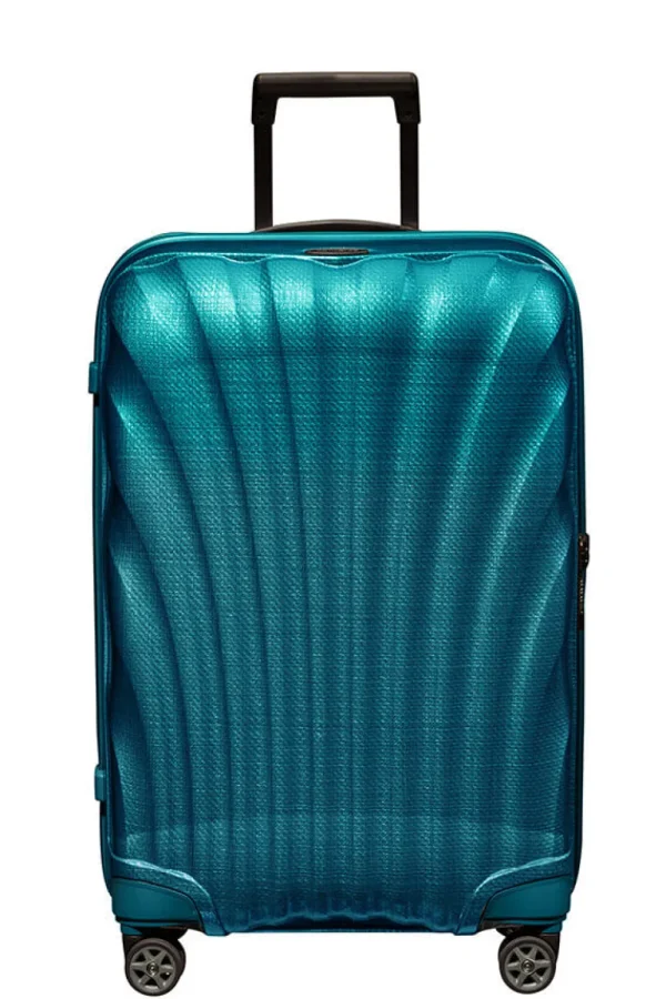 Samsonite C-Lite Nelipyöräinen matkalaukku 69cm Petrol Blue New