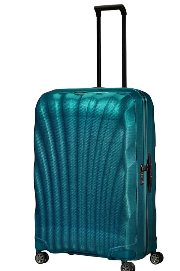 Samsonite C-Lite Nelipyöräinen matkalaukku 81cm Petrol Blue New