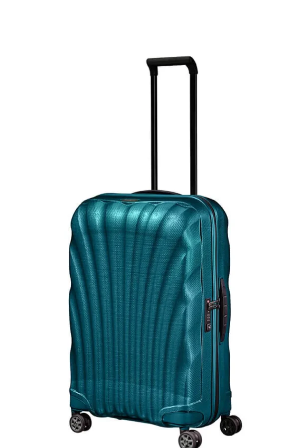 Samsonite C-Lite Nelipyöräinen matkalaukku 69cm Petrol Blue New