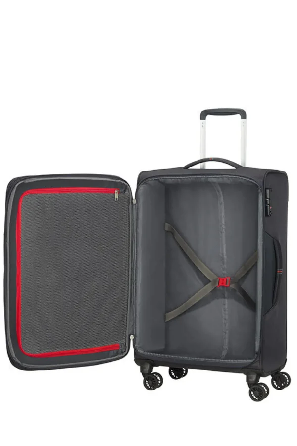 American Tourister Crosstrack Nelipyöräinen matkalaukku 67cm Grey/Red Sale