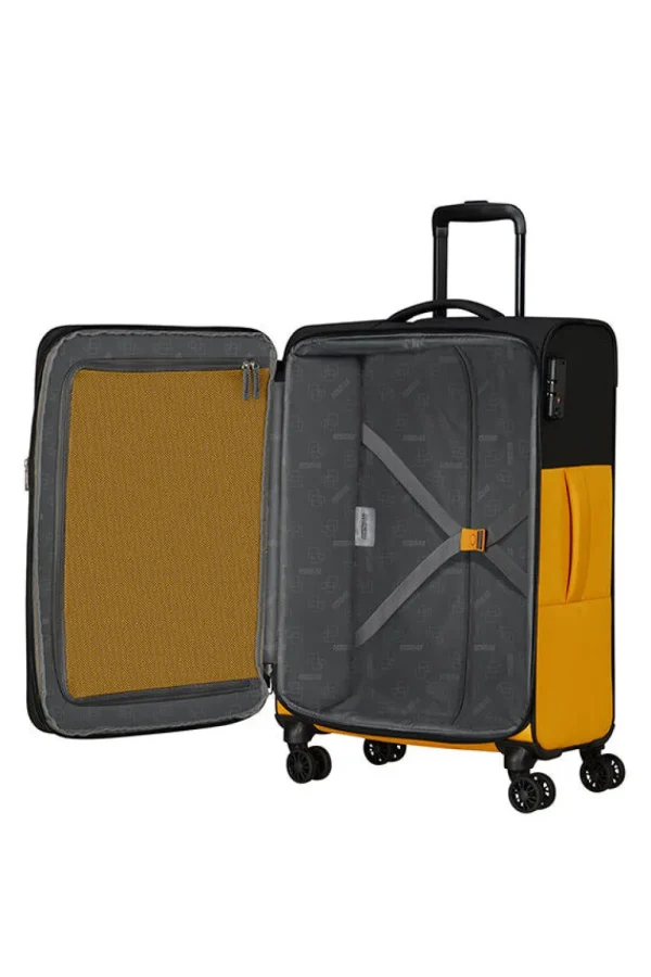 American Tourister Daring Dash Suuri matkalaukku Black/Yellow Best