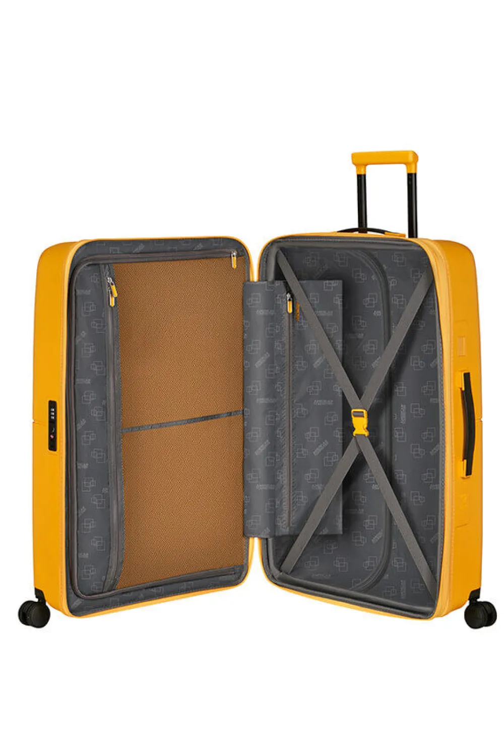 dashpop_suuri_matkalaukku_0-1.webp American Tourister DashPop Suuri matkalaukku Golden Yellow Outlet