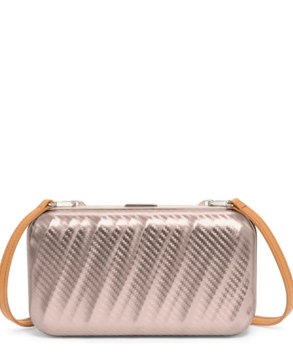 TUMI 19 Degree Aluminium Minaudiere Texture Blush Discount