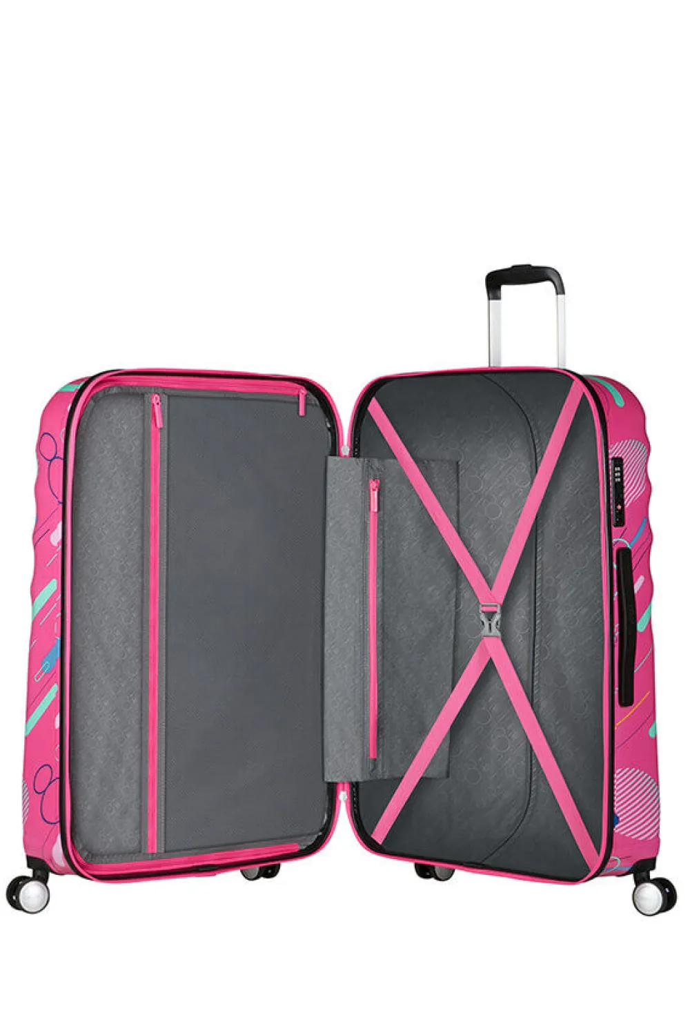 disney_wavebreaker_suuri__0-4.webp American Tourister Disney Wavebreaker Suuri matkalaukku Minnie Future Pop Sale