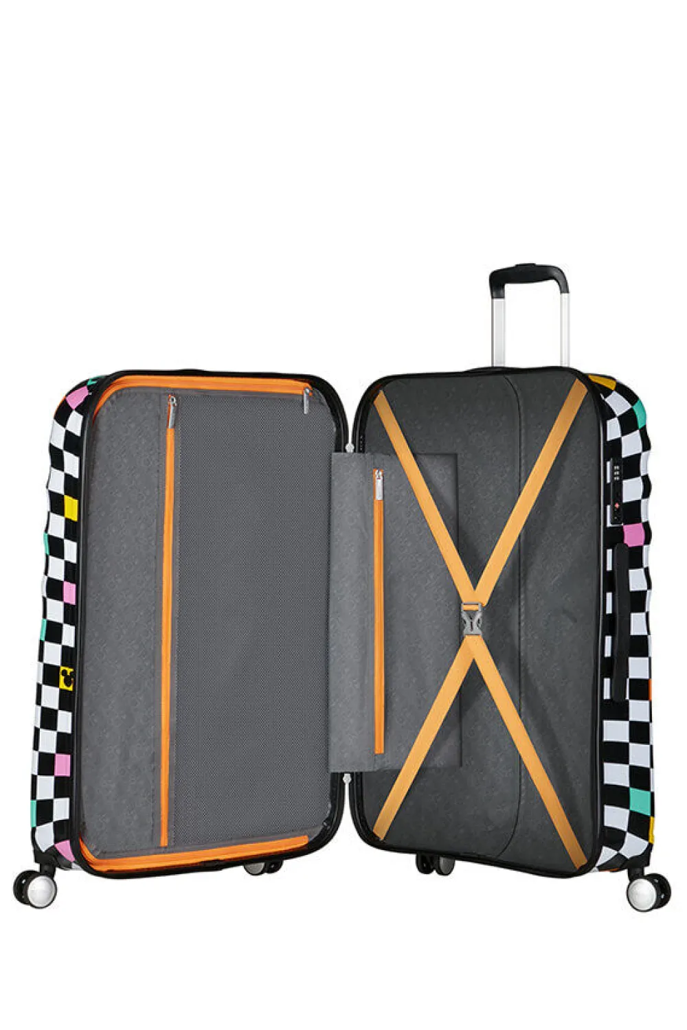 disney_wavebreaker_suuri__0-5.webp American Tourister Disney Wavebreaker Suuri matkalaukku Mickey Check Outlet