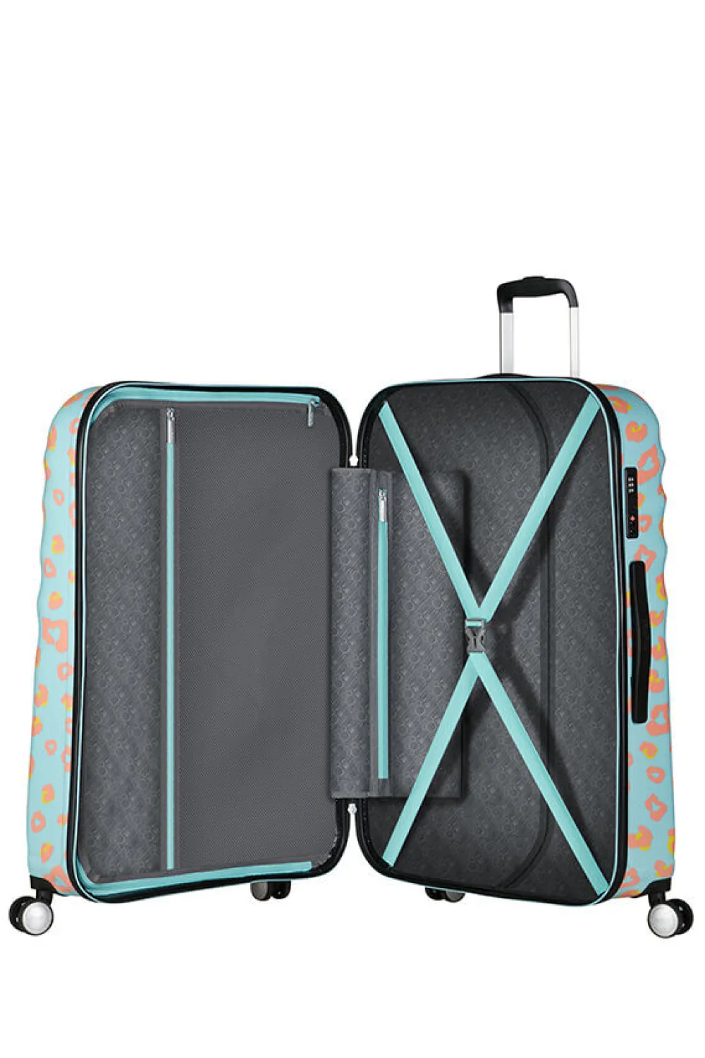 disney_wavebreaker_suuri__0-6.webp American Tourister Disney Wavebreaker Suuri matkalaukku Minnie Pastel Dots Clearance