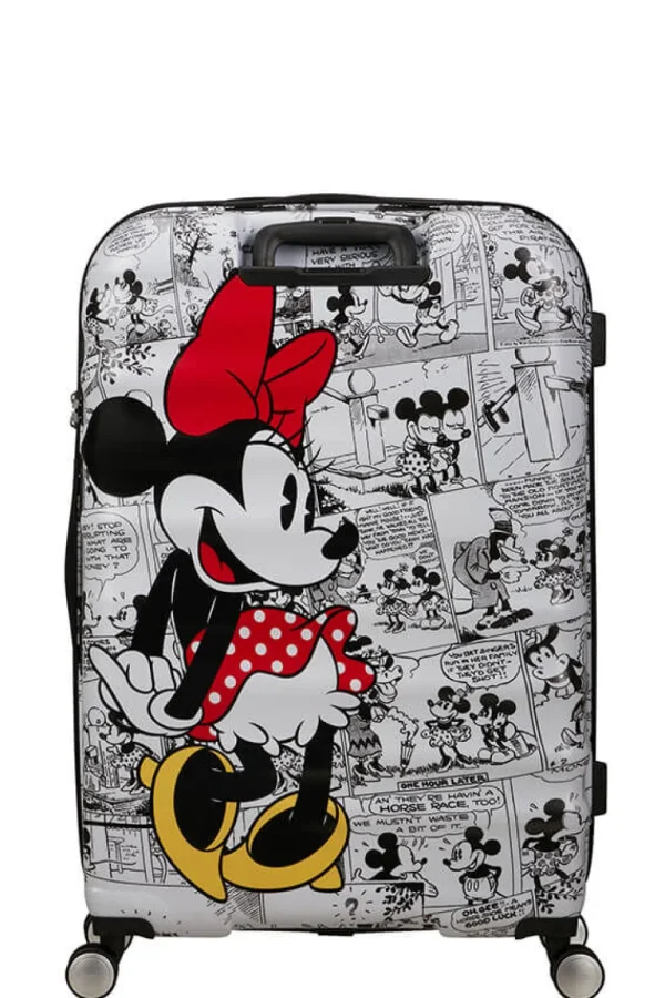 American Tourister Disney Wavebreaker Suuri matkalaukku Minnie Comics White Clearance