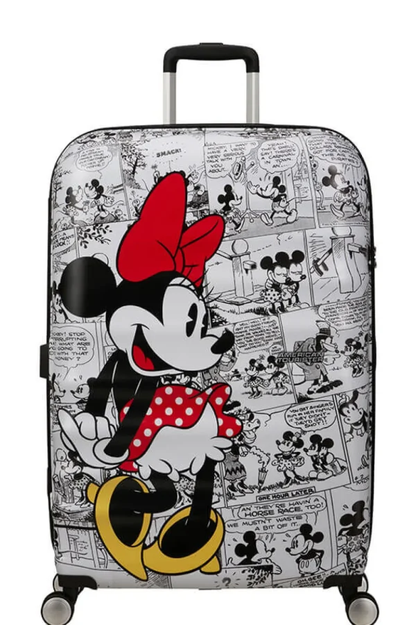 American Tourister Disney Wavebreaker Suuri matkalaukku Minnie Comics White Clearance