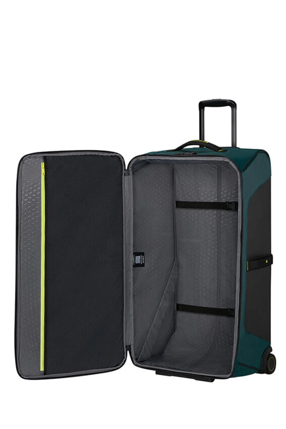 ecodiver_matkakassi_pyril_0-4.webp Samsonite Ecodiver Matkakassi pyörillä 79 cm Dark Teal/Lime Sale