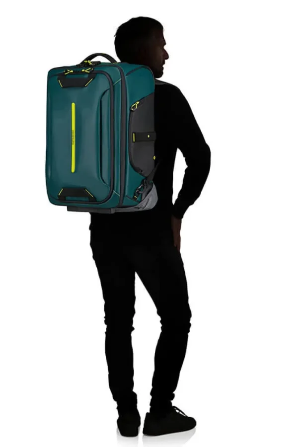 Samsonite Ecodiver Matkakassi pyörillä 55cm reppu Dark Teal/Lime Fashion