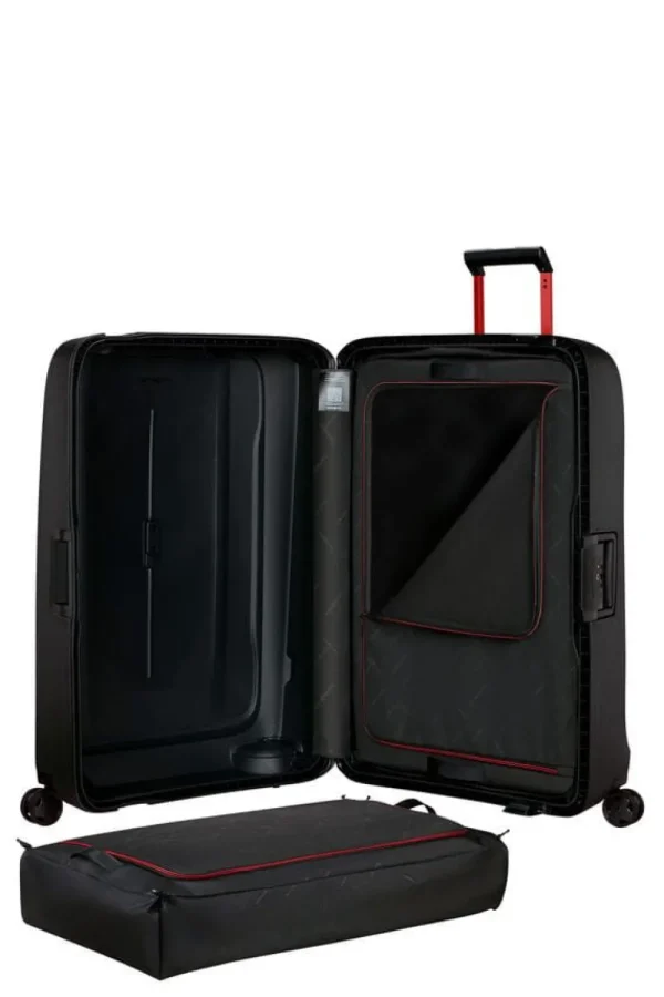 Samsonite Essens Nelipyöräinen matkalaukku 81cm Charcoal/Red Hot