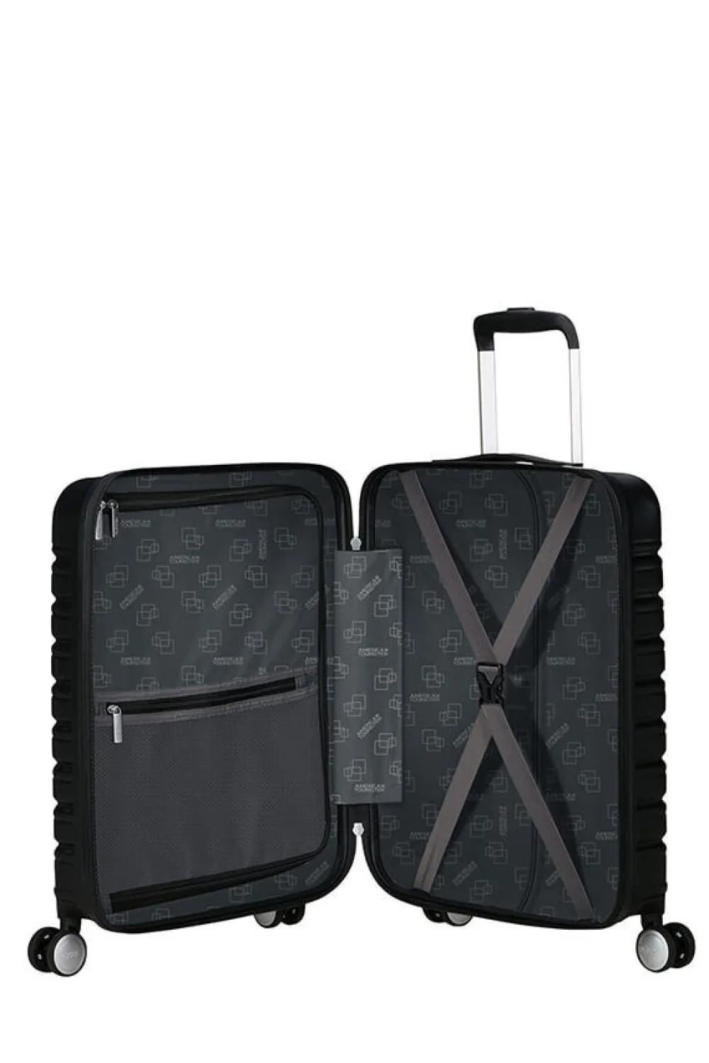 flashline_nelipyrinen_mat_0-2.webp American Tourister Flashline Nelipyöräinen matkalaukku 55cm easy access Shadow Black Discount