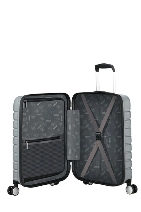 American Tourister Flashline Nelipyöräinen matkalaukku 55cm easy access Sky Silver New