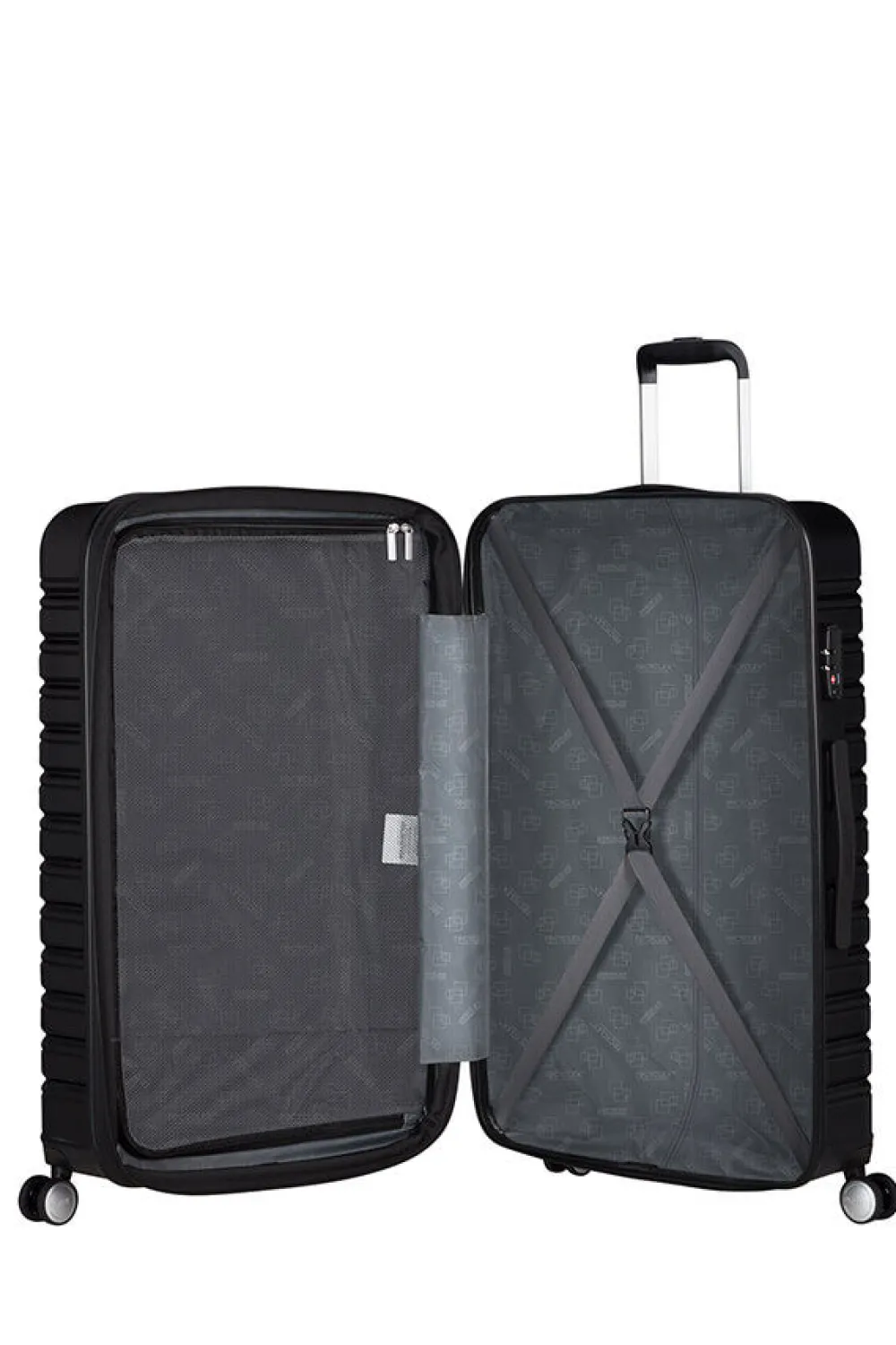flashline_suuri_matkalauk_0.webp American Tourister Flashline Suuri matkalaukku Shadow Black Clearance