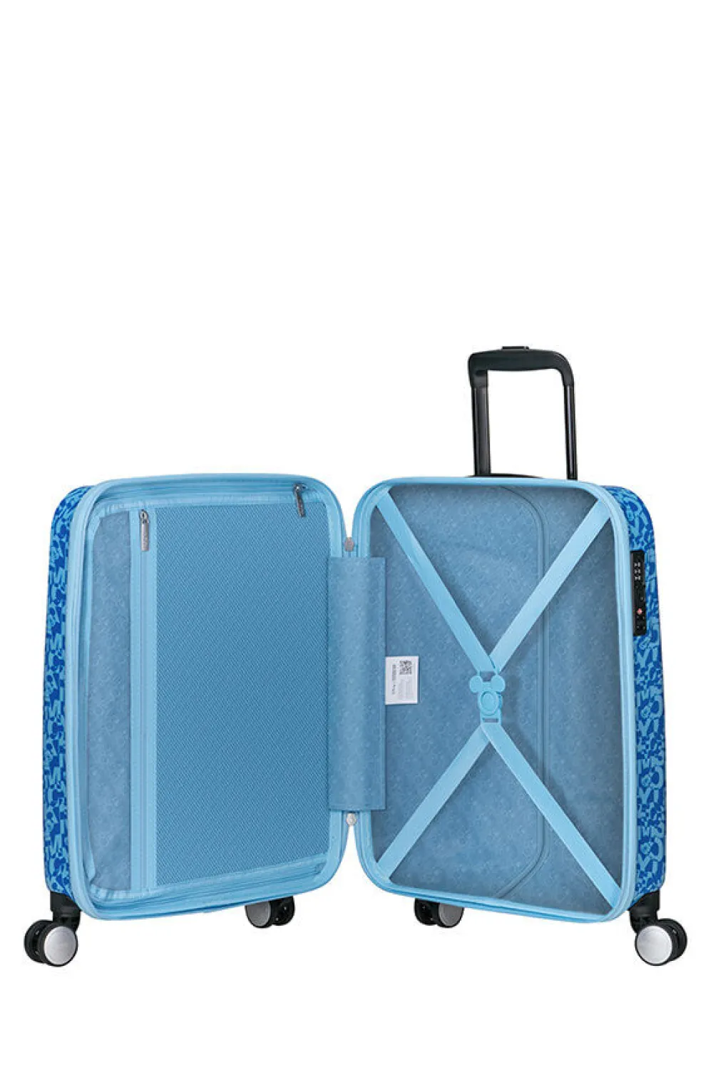 funlight_disney_nelipyrin_0-1.webp American Tourister Funlight Disney Nelipyöräinen matkalaukku 55cm Mickey Lenticular Blue Clearance