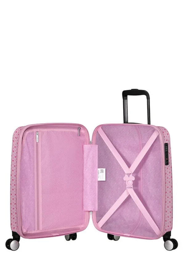 American Tourister Funlight Disney Nelipyöräinen matkalaukku 55cm Minnie Lenticular Pink Hot