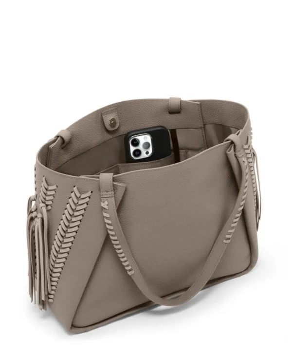TUMI Georgica Olkalaukku Taupe whipstitch Hot