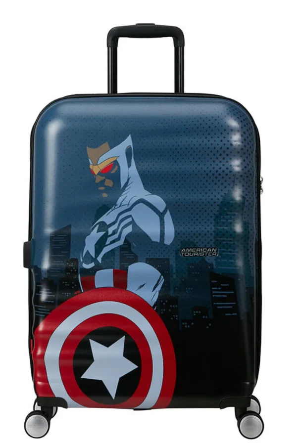 American Tourister Marvel Wavebreaker Keskikokoinen matkalaukku Captain America City Discount