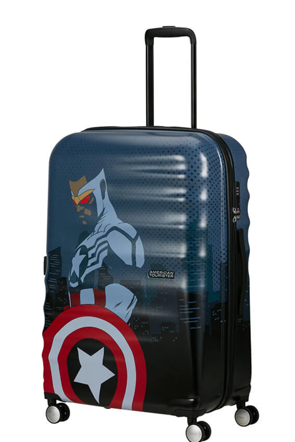 marvel_wavebreaker_suuri__5.webp American Tourister Marvel Wavebreaker Suuri matkalaukku Captain America City Discount