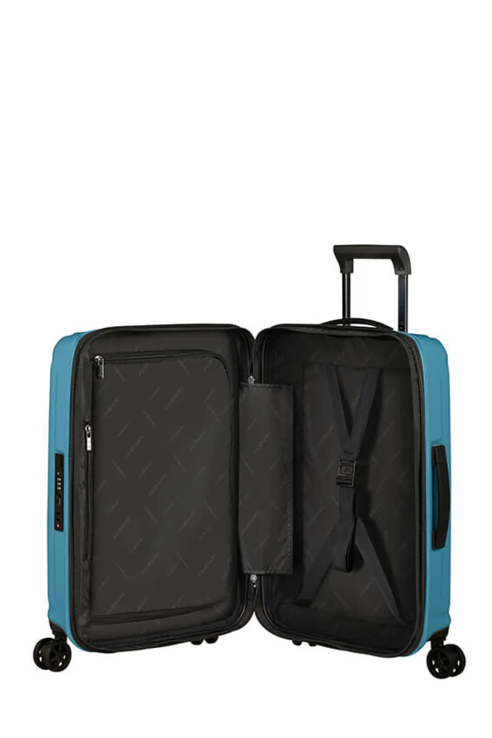 nuon_nelipyrinen_laajenne_0-24.webp Samsonite Nuon Nelipyöräinen laajennettava matkalaukku 55cm Metallic Ocean Blue Clearance