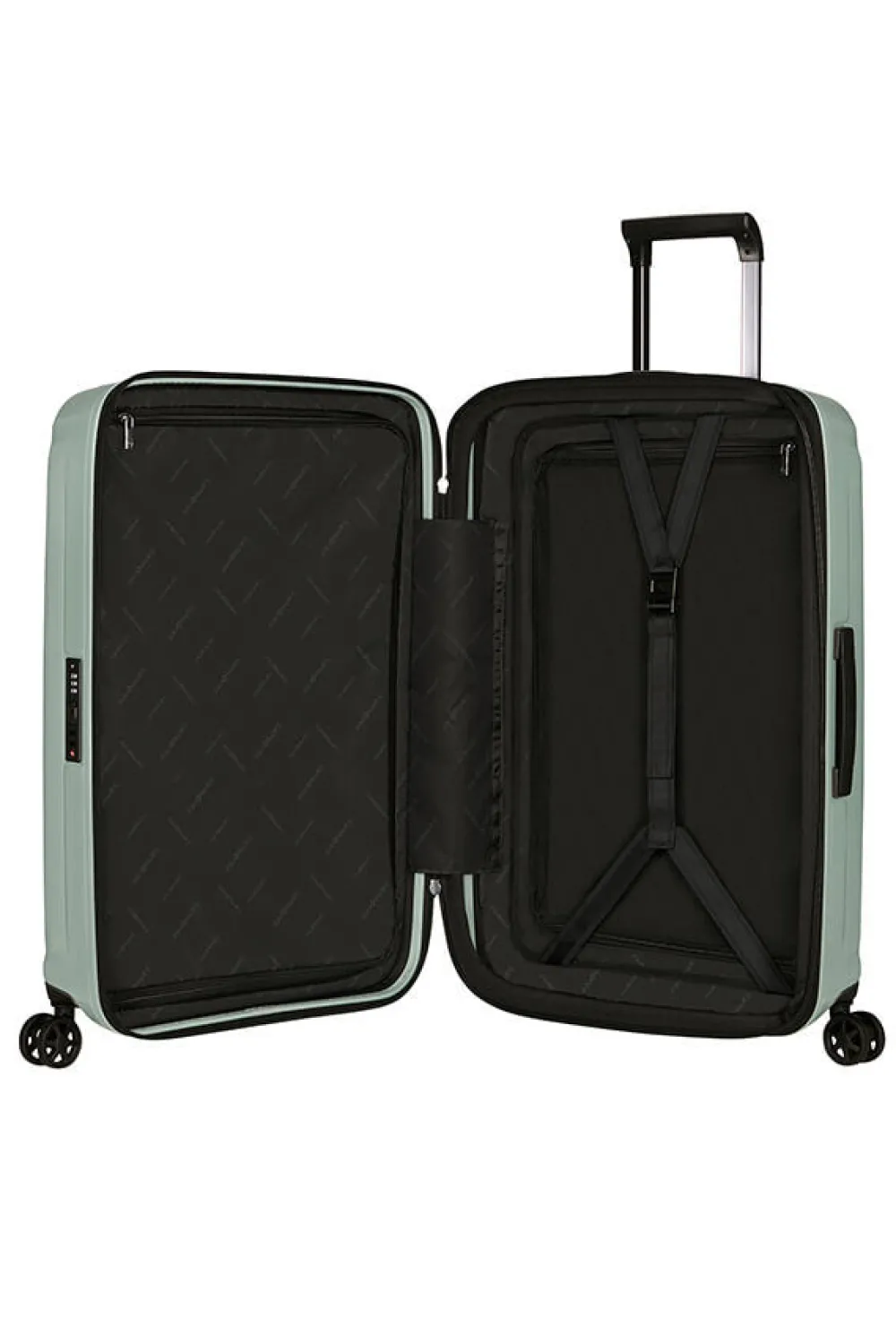 nuon_nelipyrinen_laajenne_0-5.webp Samsonite Nuon Nelipyöräinen laajennettava matkalaukku 69cm Metallic Mineral Green Sale
