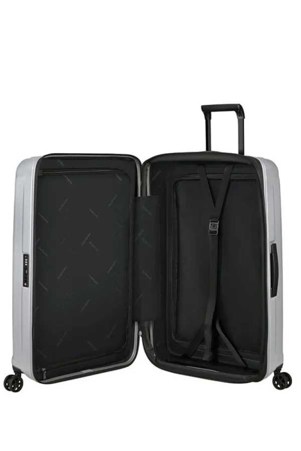 Samsonite Nuon Nelipyöräinen laajennettava matkalaukku 75cm Matt Silver Best