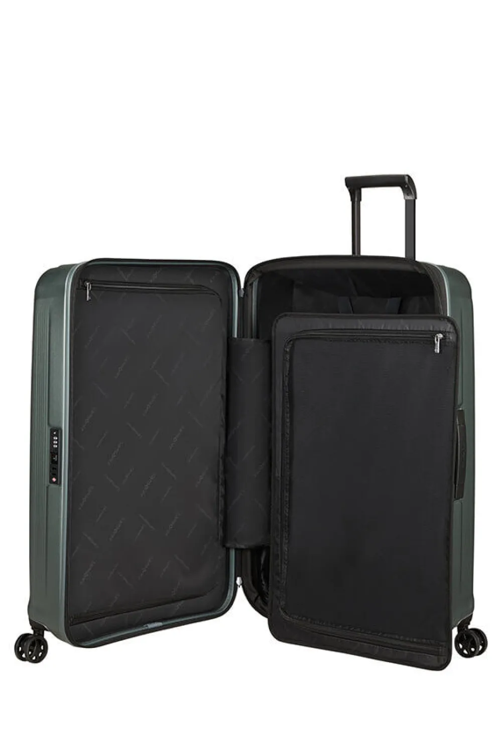 nuon_nelipyrinen_laajenne_1-3.webp Samsonite Nuon Nelipyöräinen laajennettava matkalaukku 69cm Matt Sage Khaki Clearance