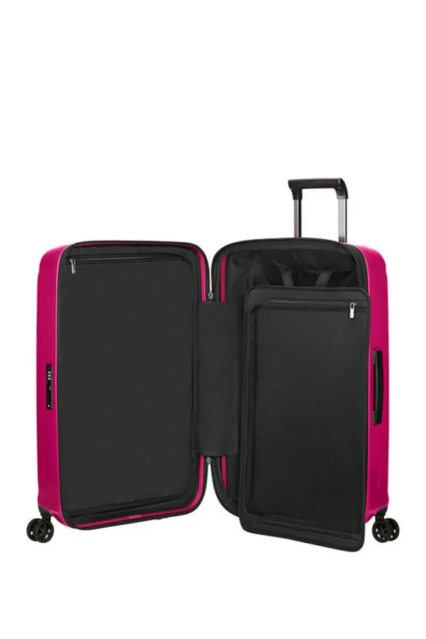 Samsonite Nuon Nelipyöräinen laajennettava matkalaukku 69cm Metallic Ruby New
