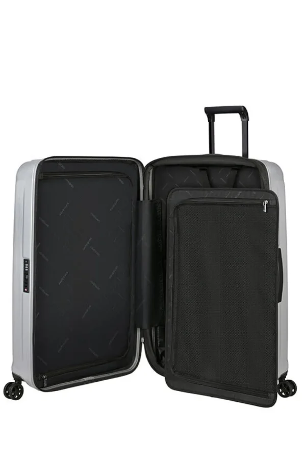 Samsonite Nuon Nelipyöräinen laajennettava matkalaukku 75cm Matt Silver Best