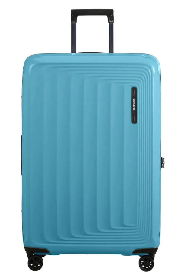 Samsonite Nuon Nelipyöräinen laajennettava matkalaukku 75cm Metallic Ocean Blue Hot