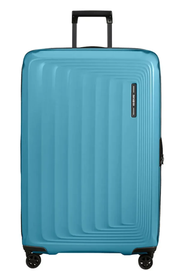 Samsonite Nuon Nelipyöräinen laajennettava matkalaukku 81cm Metallic Ocean Blue Fashion